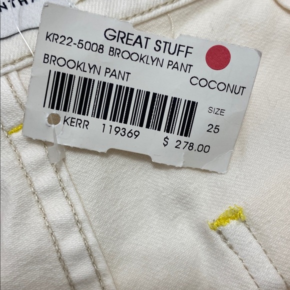 NWT KERRI Rosenthal Cream Flare & Wide Leg Jeans - Picture 6 of 10